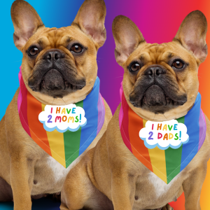 PRIDE Pet Parents Rainbow Bandana